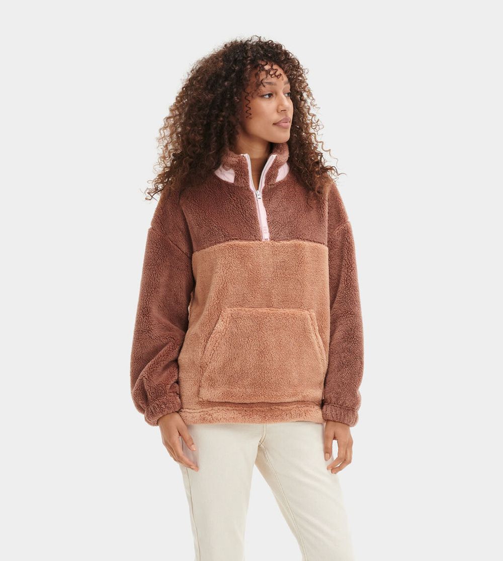 Ugg Loungewear Canada - Ugg Women's Ginny Sherpa Half Zip Multicolor